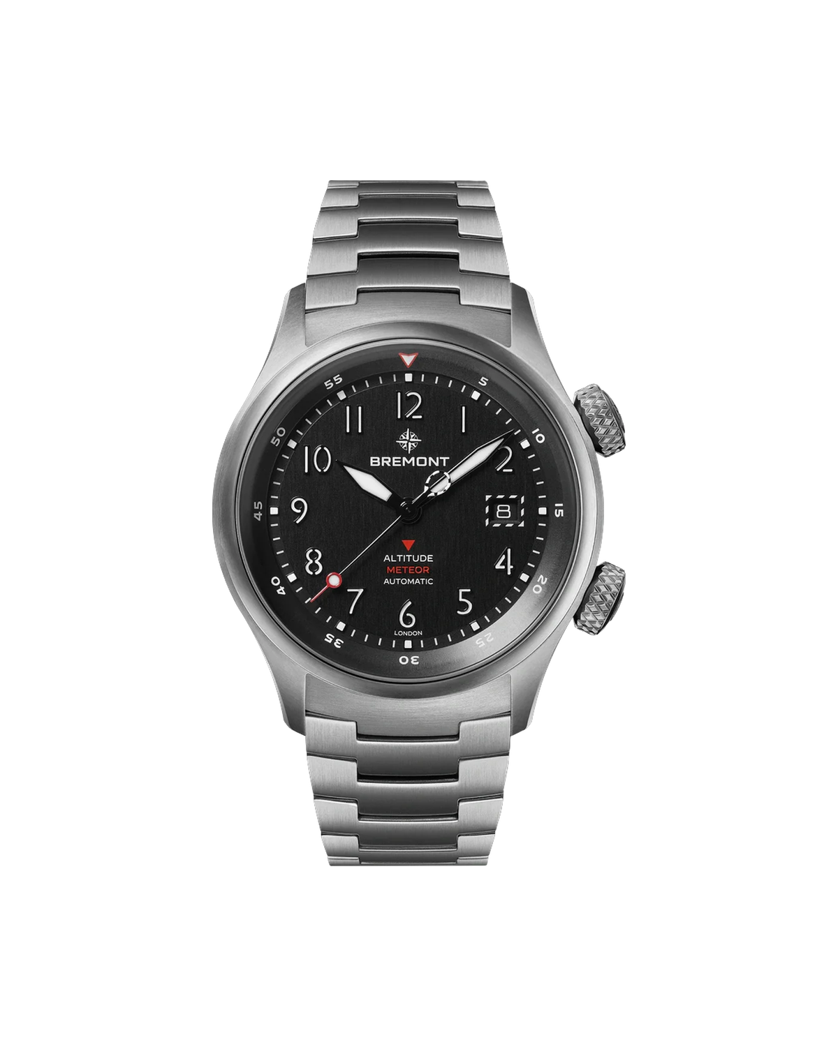 Altitude MB Meteor, Black Dial, Titanium Bracelet
