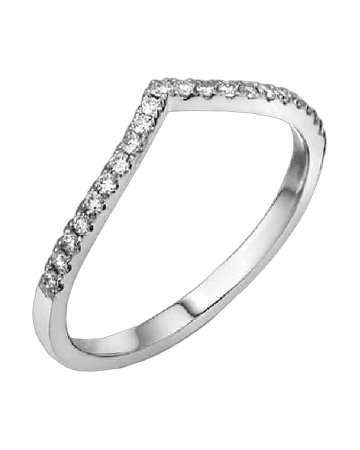 Chevron Diamond Ring