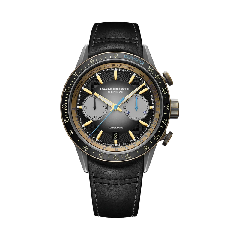 Freelancer Bi-Compax Chronograph Bronze and Titanium Black Dial