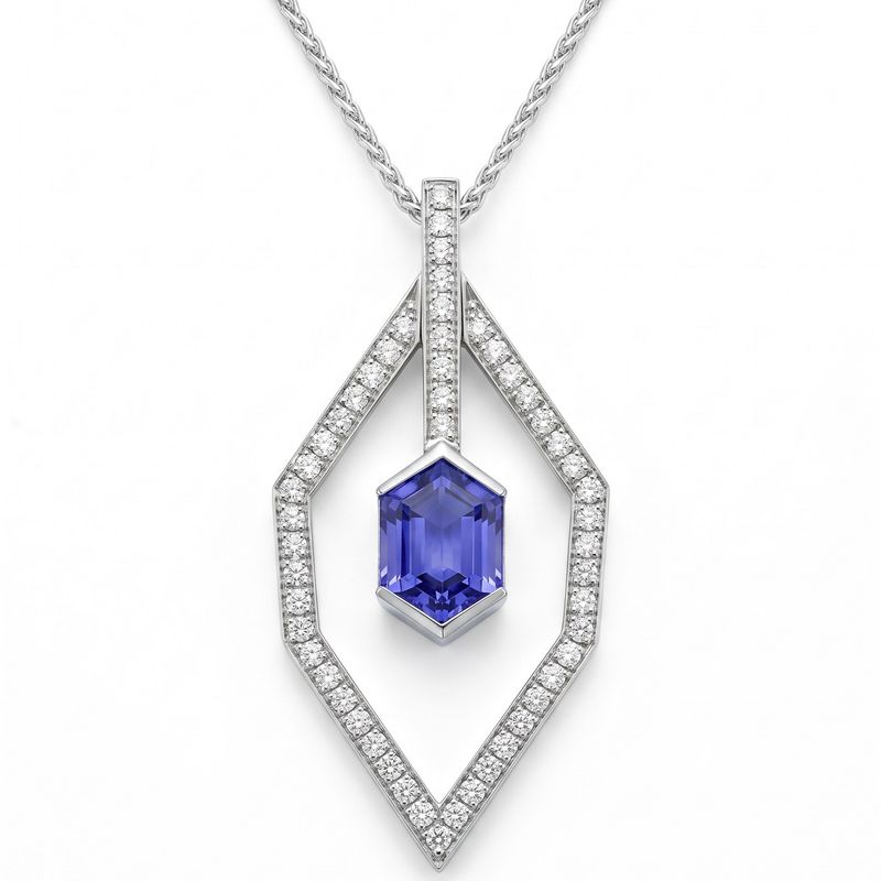 Hexa Tanzanite Necklace