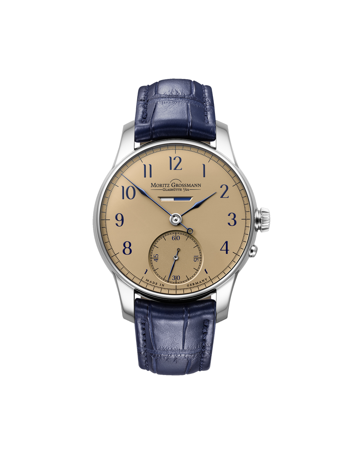 Moritz Grossmann Heritage Power Reserve, Salmon, Limited Edition — on a clear background