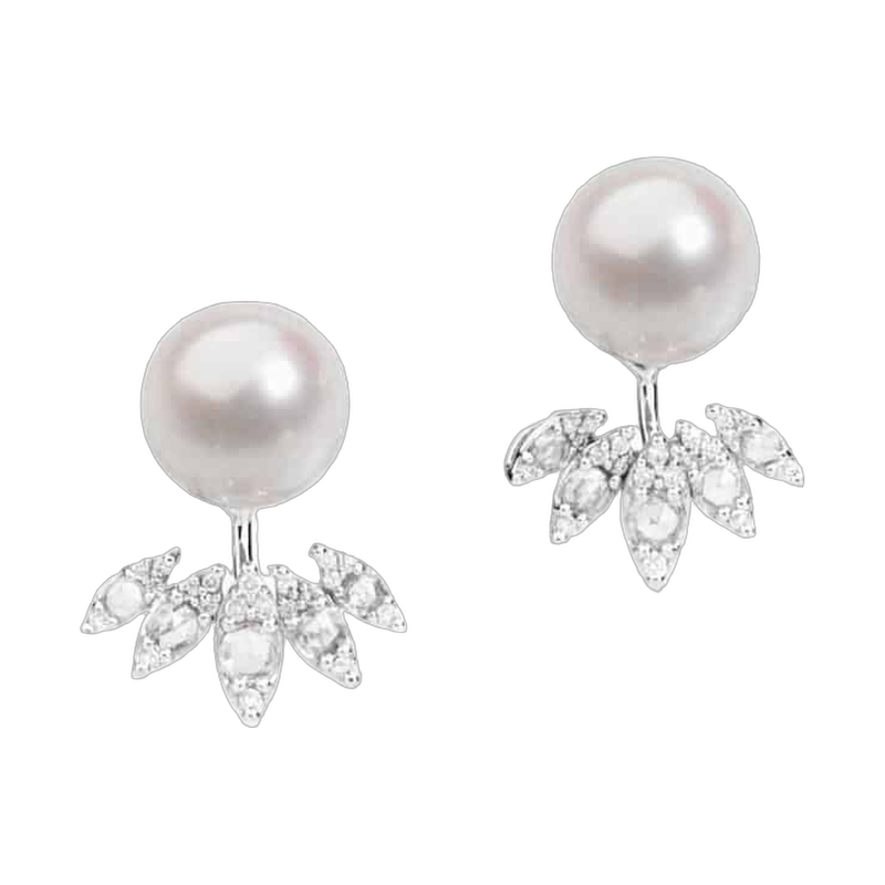 Stardust Pearl and Diamond Earrings