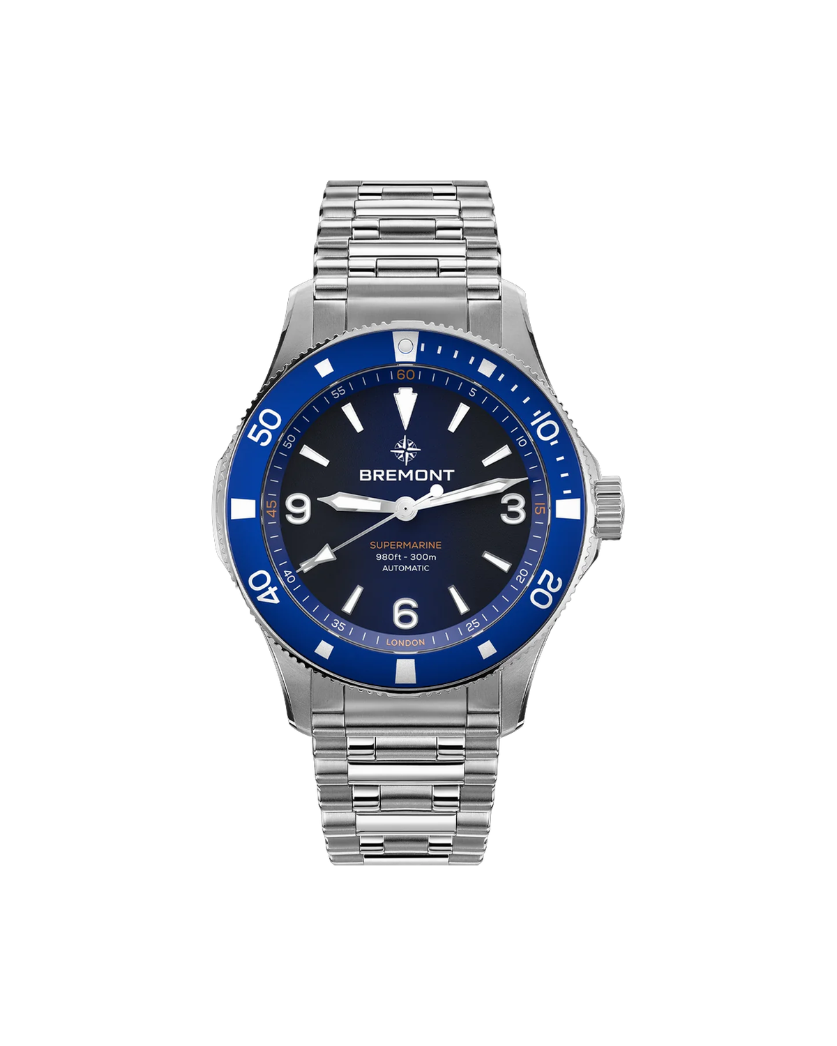Supermarine 300m, Blue Dial, Bracelet