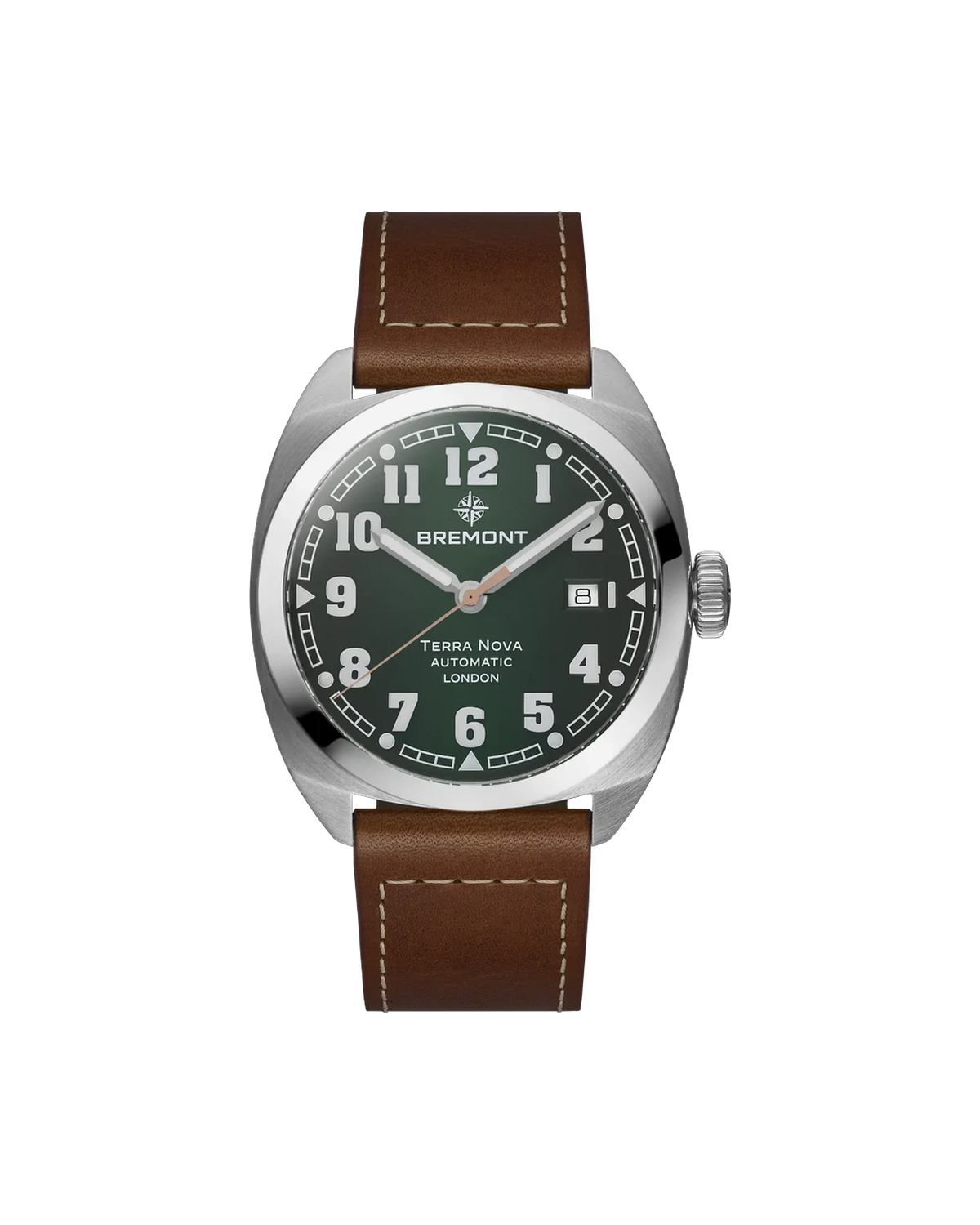 Terra Nova 40.5 Date, Green Dial