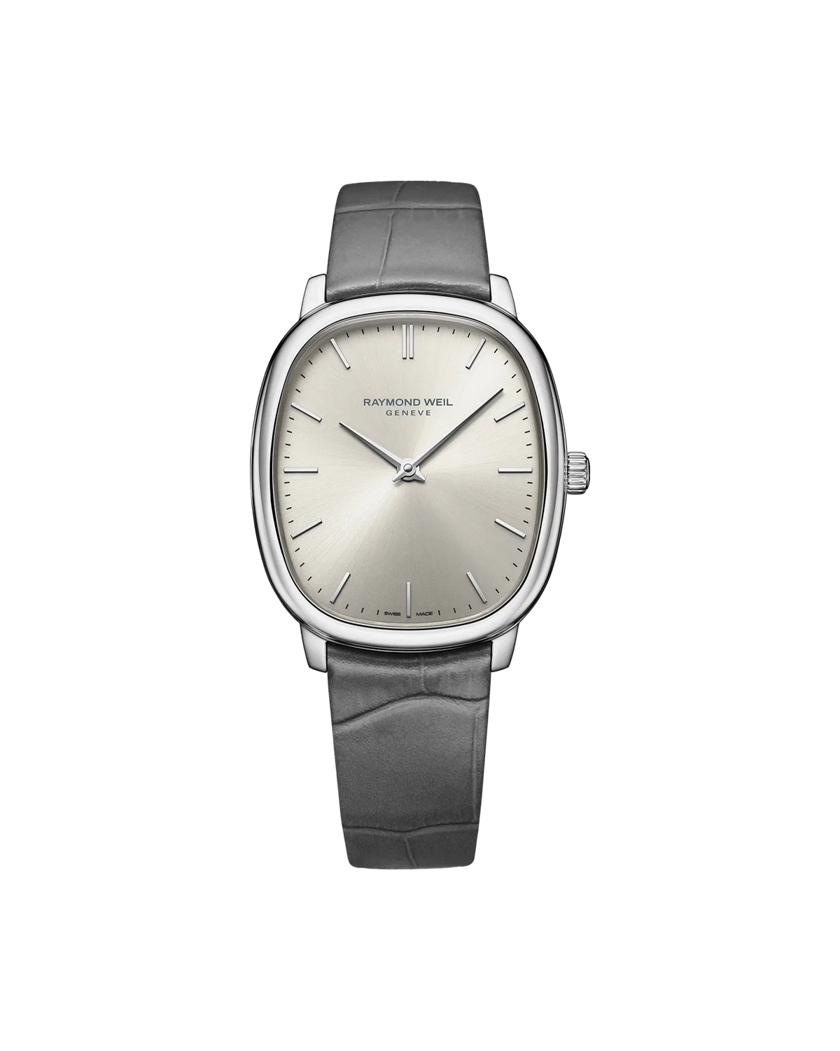 Toccata Heritage Sunrayed Silver Dial Leather Strap