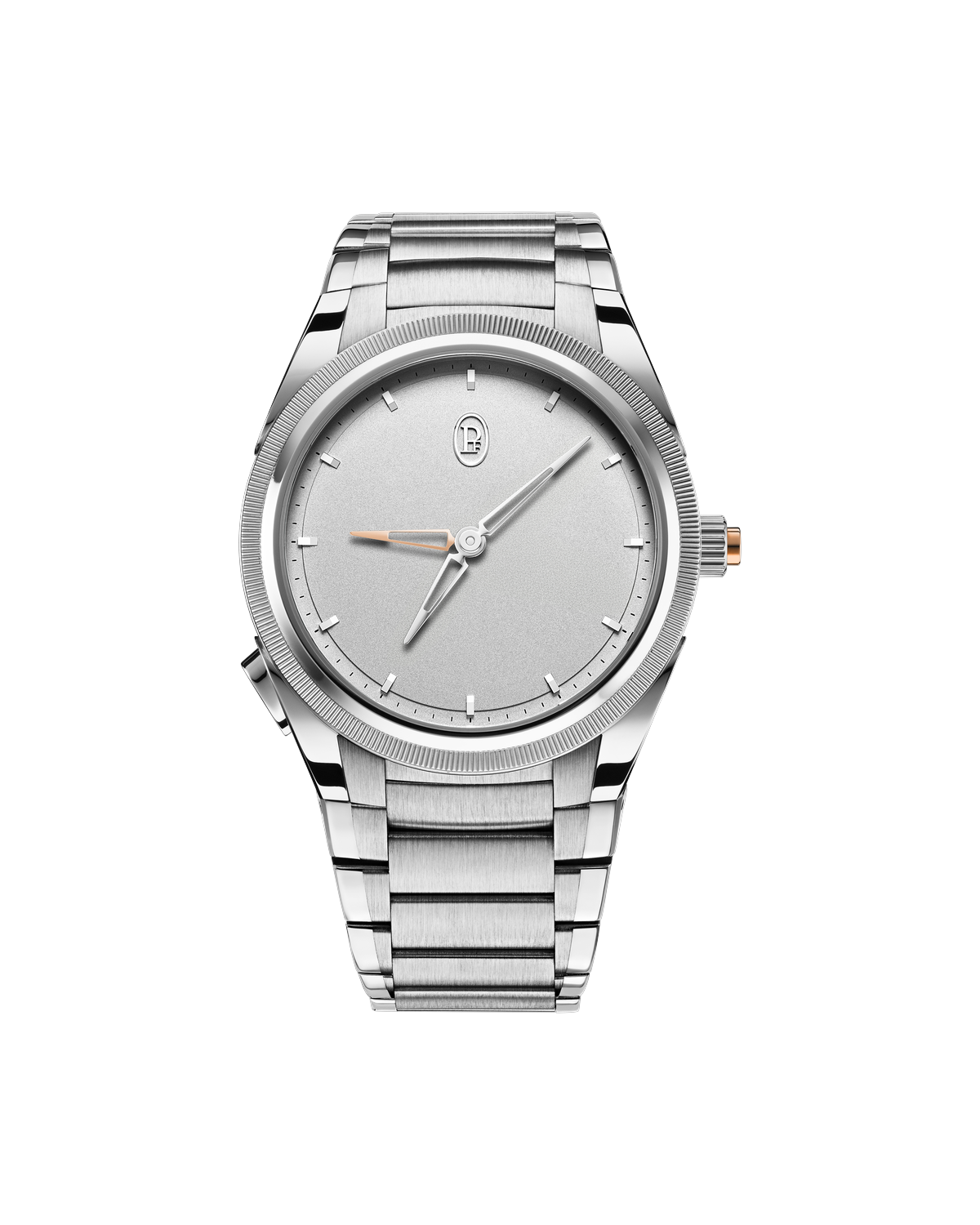 Tonda PF GMT Rattrapante Platinum — on a clear background