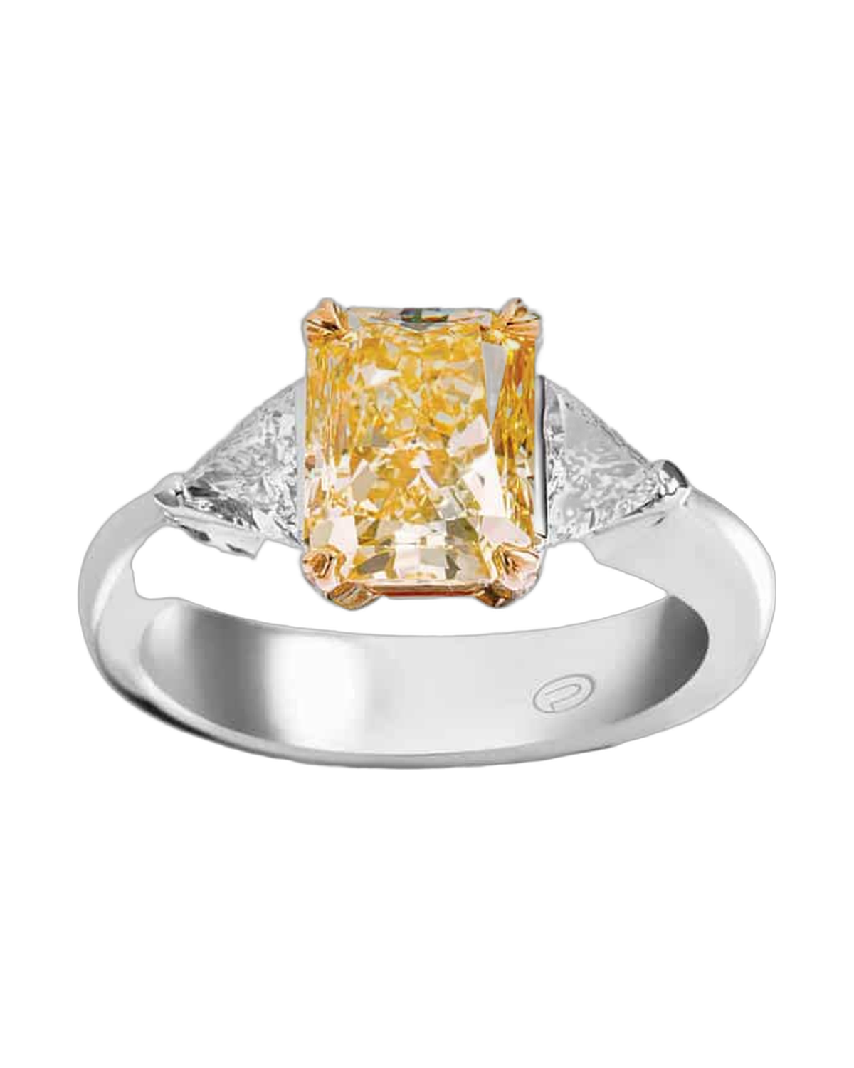 Yellow Diamond Trinity Ring
