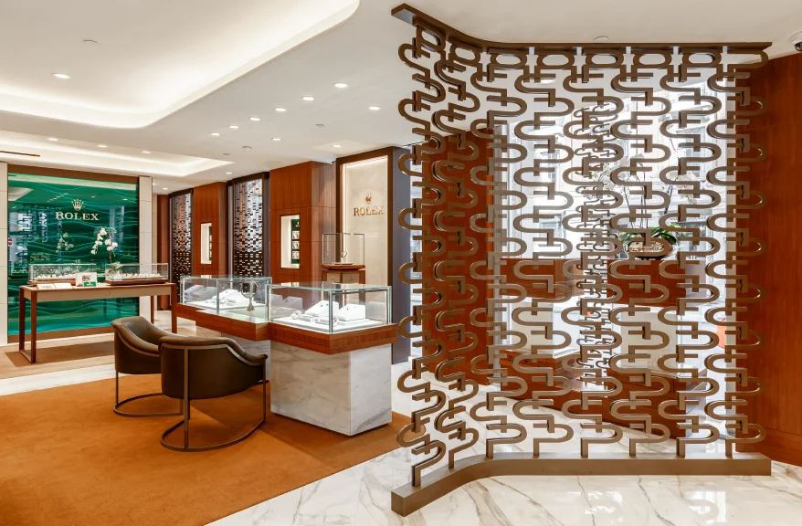 Palladio Jewellers showroom interior, 900 West Hastings Street, Vancouver