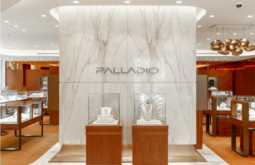 Palladio Jewellers showroom interior, 900 West Hastings Street, Vancouver