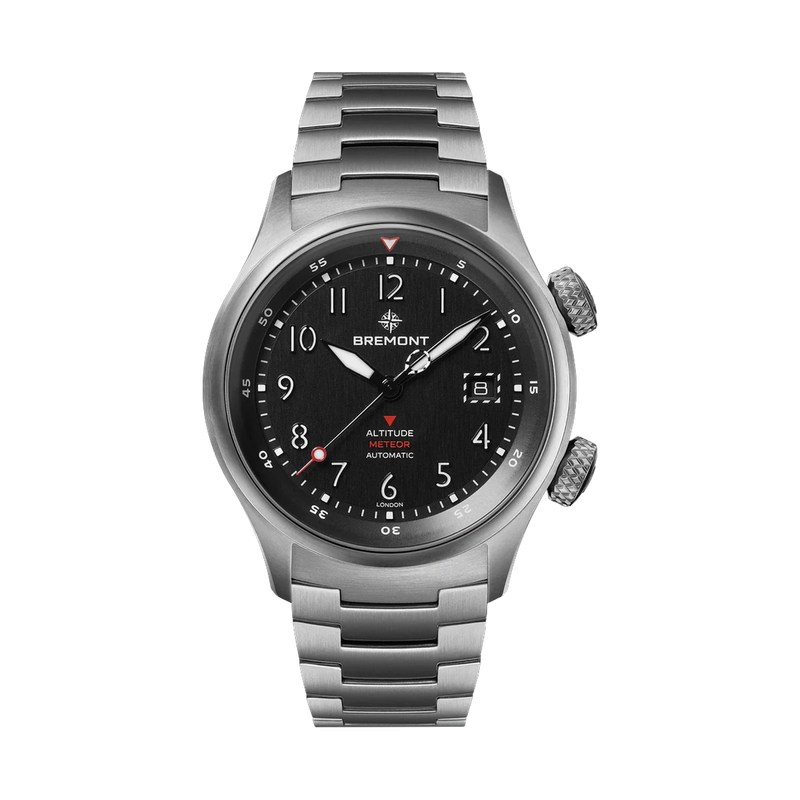 Altitude MB Meteor, Black Dial, Titanium Bracelet