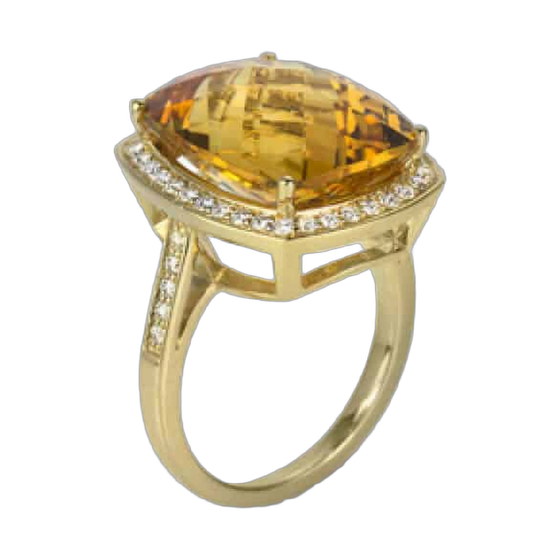 Citrine Cocktail Ring