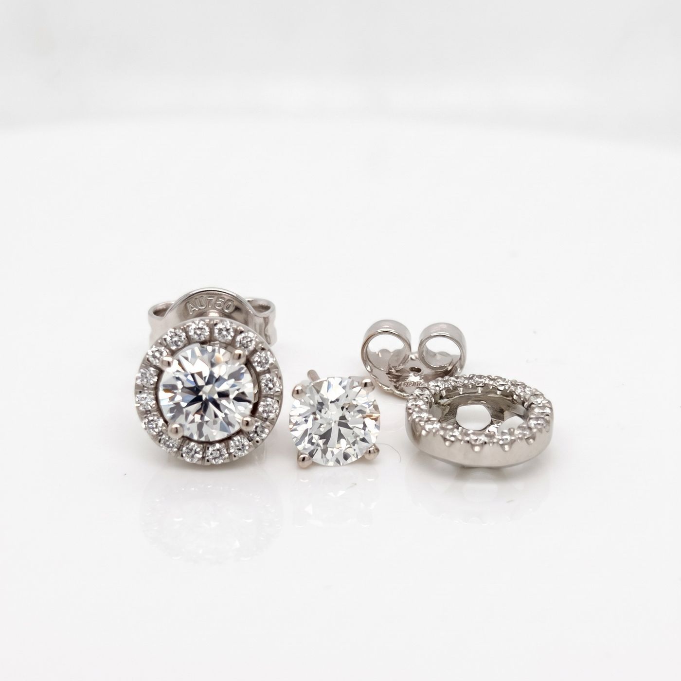 Diamond Halo Detachable Jacket Studs