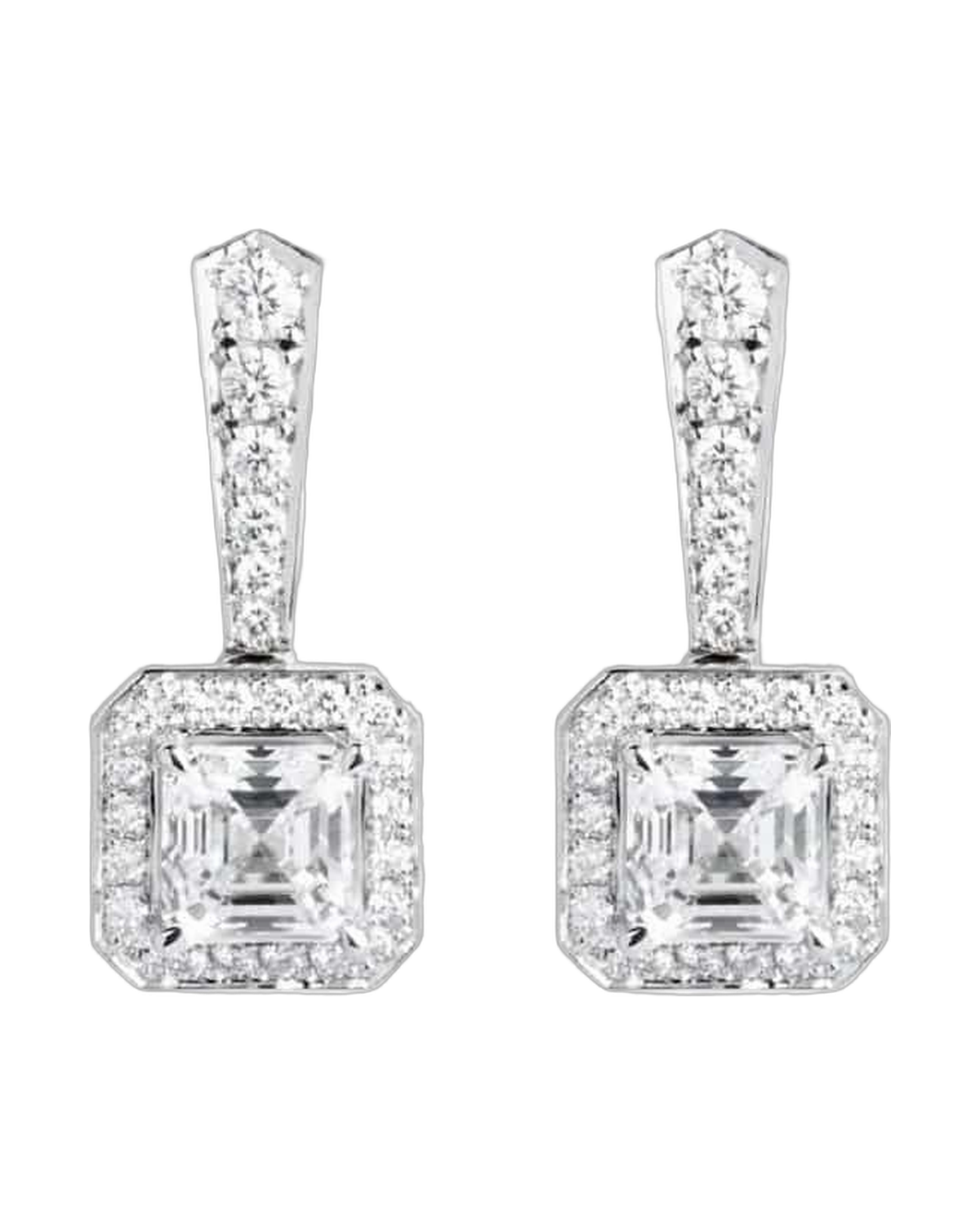 Drop Diamond Earrings