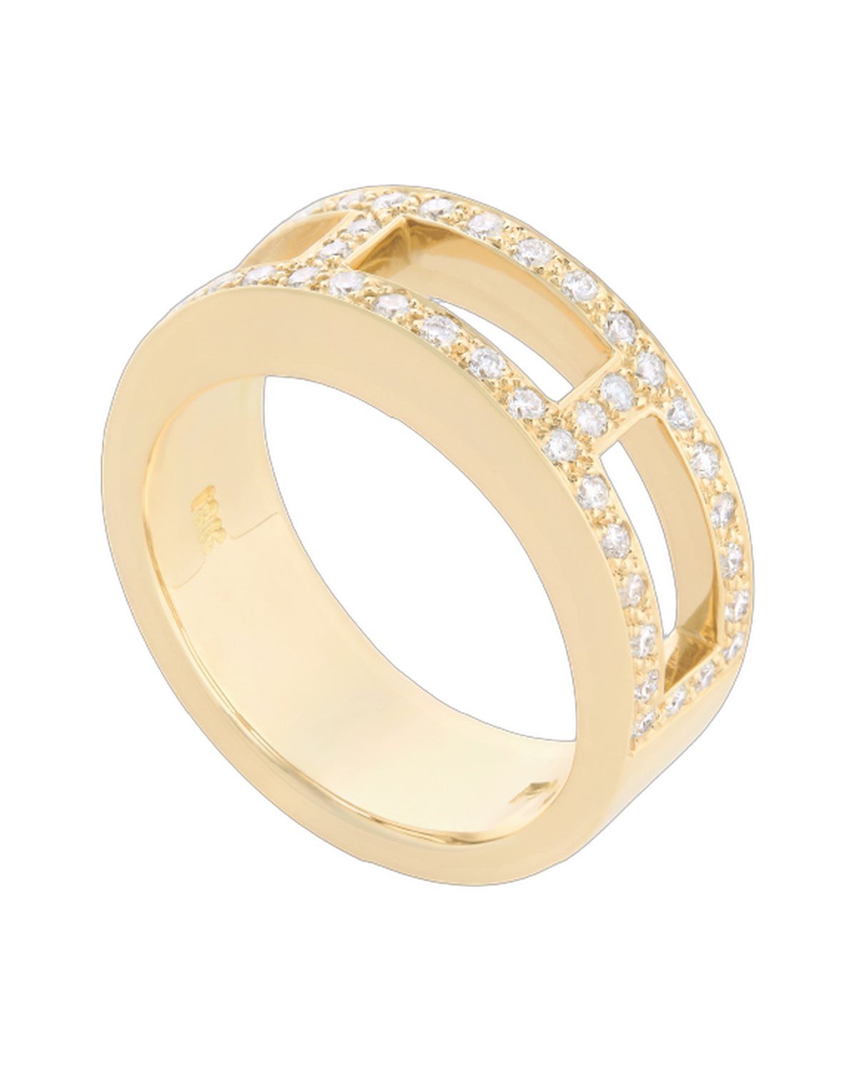 Gold and Diamond Piazza Ring