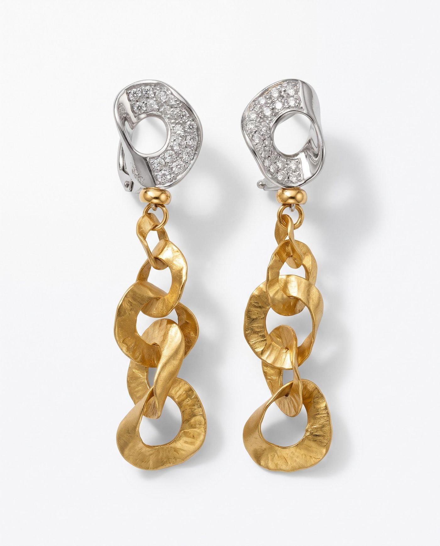 Melody Yellow Gold Loop Earrings