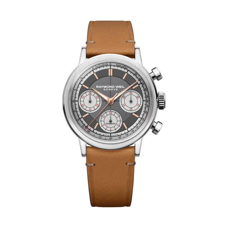 Millesime Automatic Tri-Compax Chronograph Anthracite Leather
