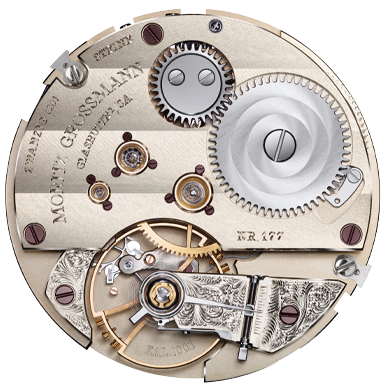 Moritz Grossmann Tremblage, Rose Gold — movement