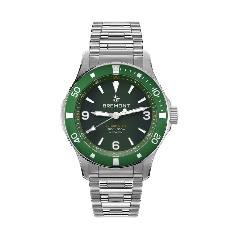 Supermarine 300m, Green Dial, Bracelet