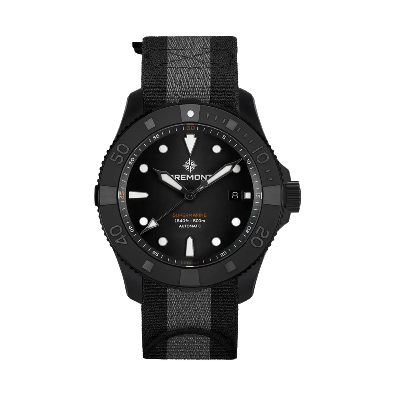 Supermarine Full Ceramic Tactical Black, NATO Strap
