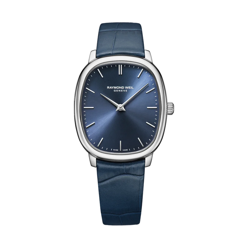 Toccata Heritage Sunrayed Blue Dial Leather Strap
