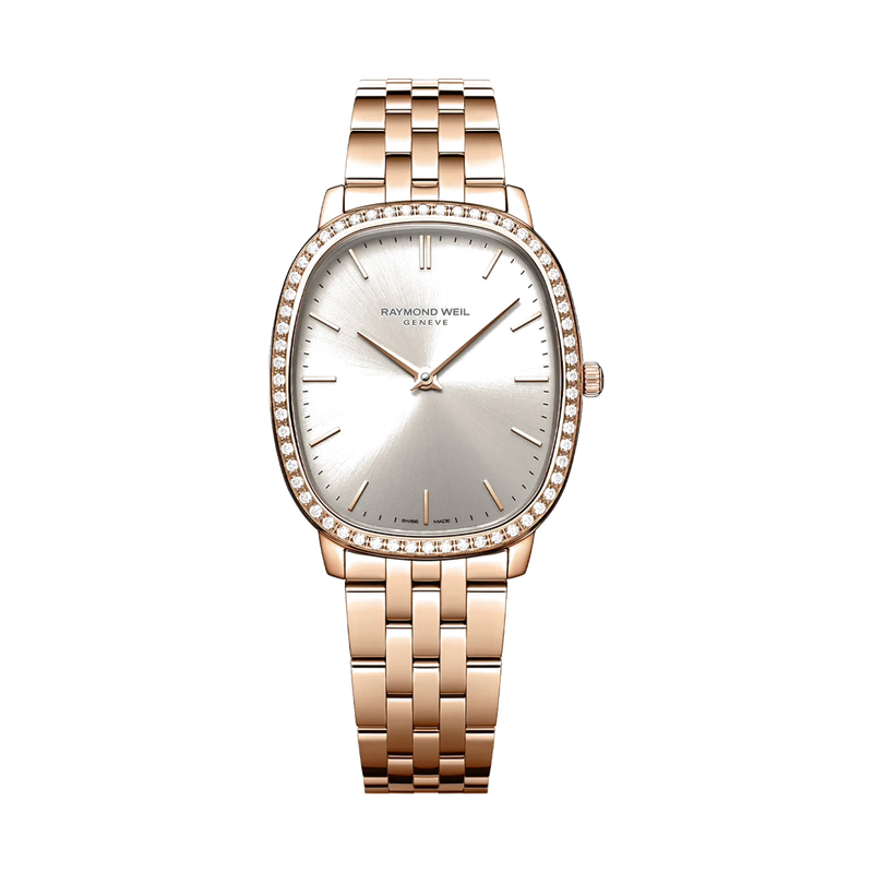 Toccata Heritage Sunrayed Silver Dial Rose Gold PVD Bracelet