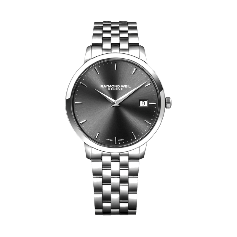 Toccata Men’s Quartz Classic Grey Dial With Indexes Date Watch