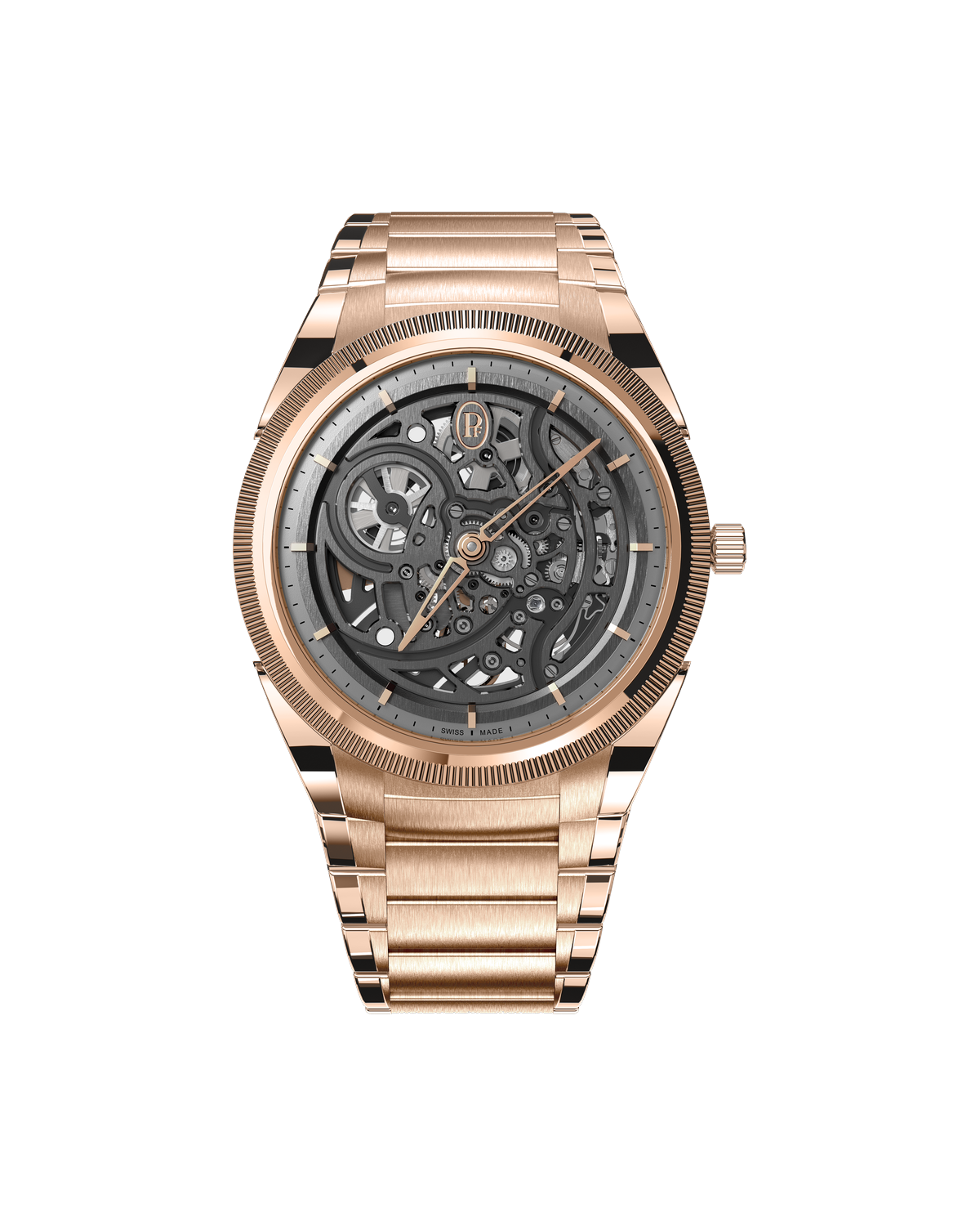 Tonda PF Skeleton Rose Gold — on a clear background