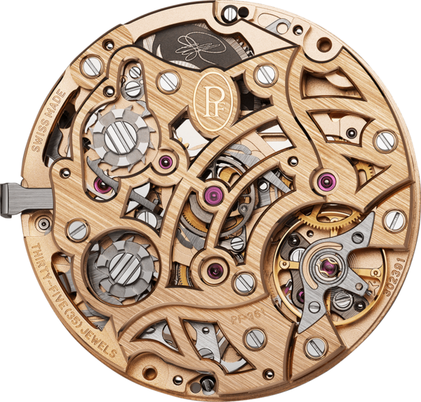 Toric Chronograph Rattrapante Platinum Anniversaire Agave Blue — movement