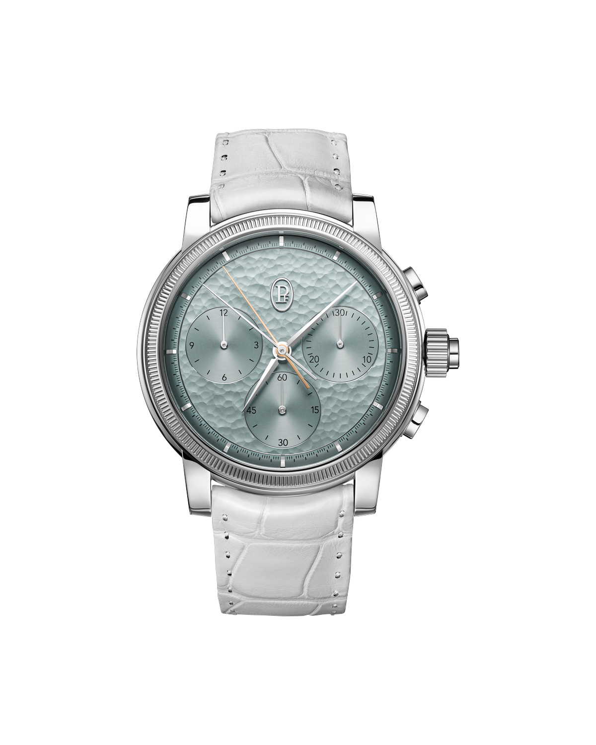 Toric Chronograph Rattrapante Platinum Anniversaire Agave Blue — on a clear background