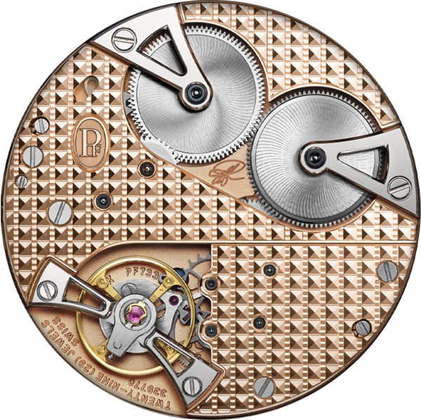Toric Quantieme Perpetuel Rose Gold Anniversaire Bright Peony — movement
