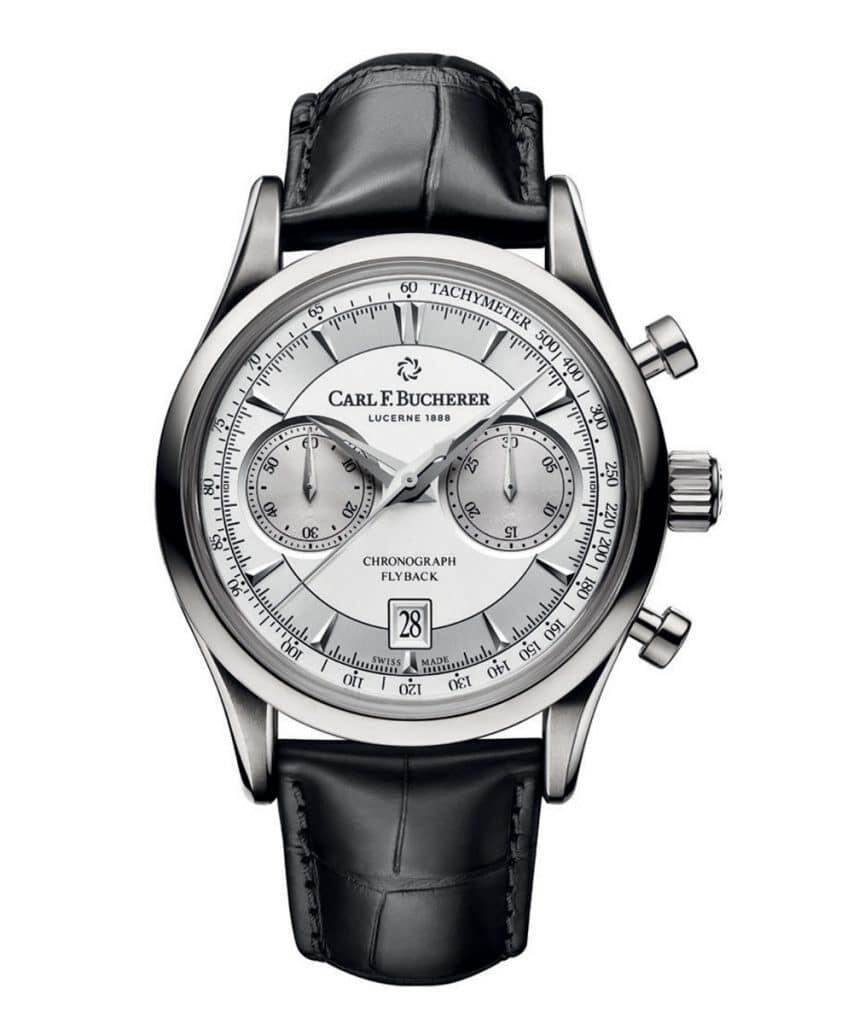 Carl F. Bucherer Manero Flyback Stainless Steel Watch with chronograph movement flyback function