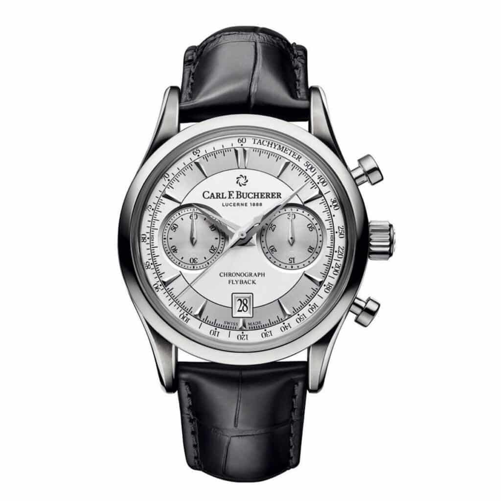 Carl F. Bucherer Manero Flyback Stainless Steel Watch with chronograph movement flyback function