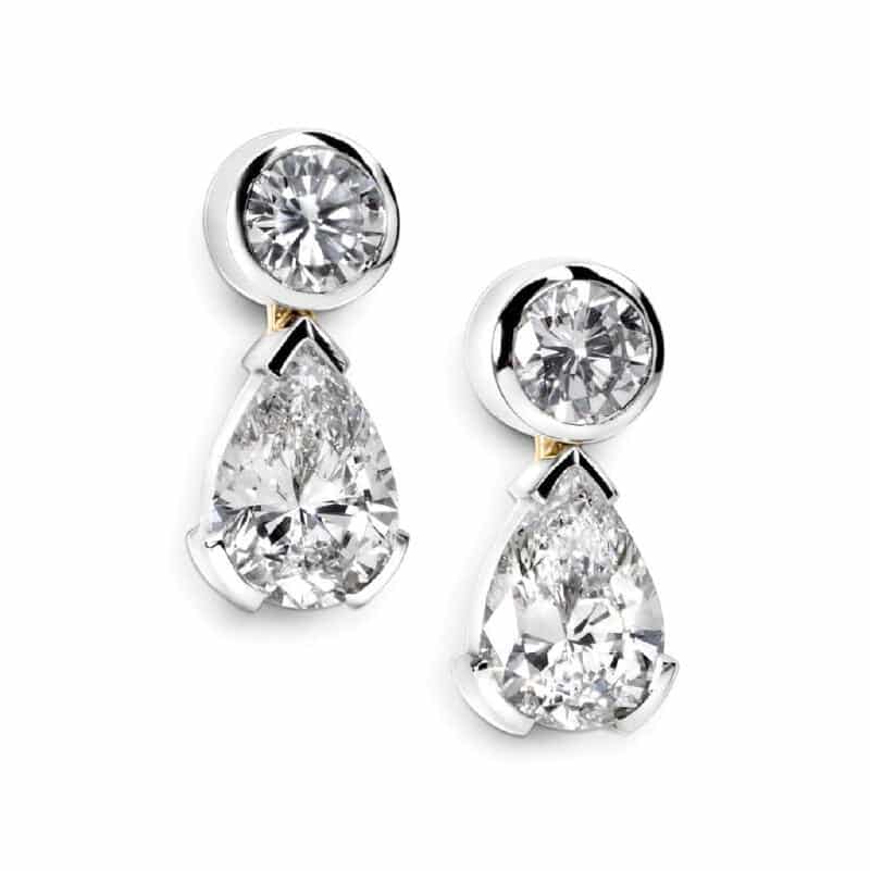 Diamond Teardrop Earring