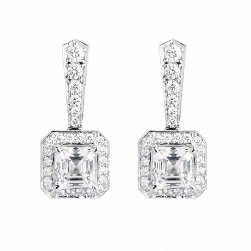 Square Diamond Earrings