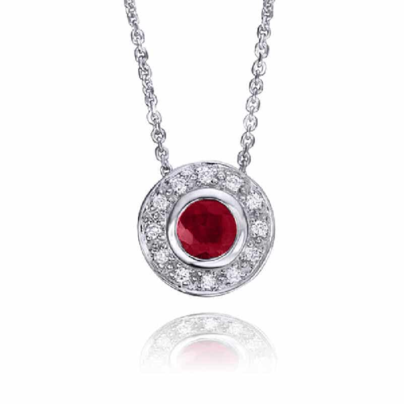 Red pendant necklace