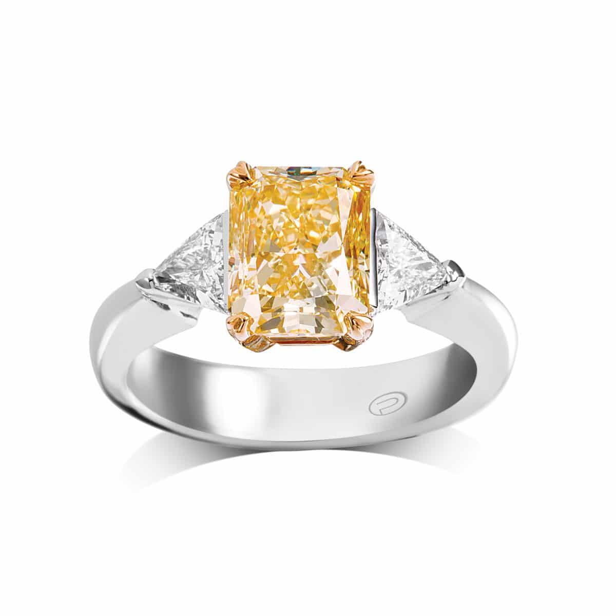 Custom Yellow Gold Statement Anniversary Ring