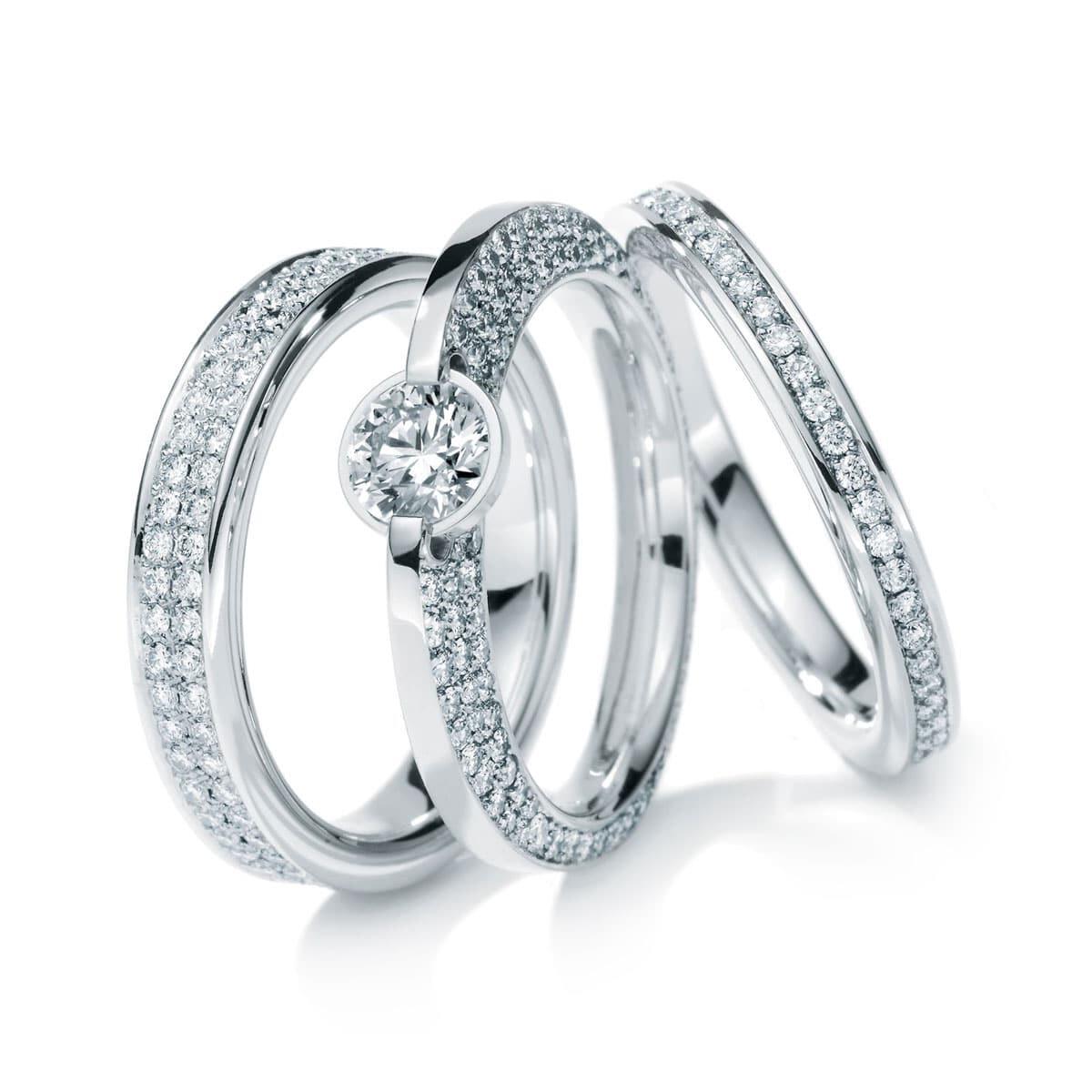 White Diamond Wedding Band