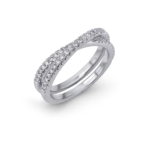 White Diamond Infinity Engagement Ring