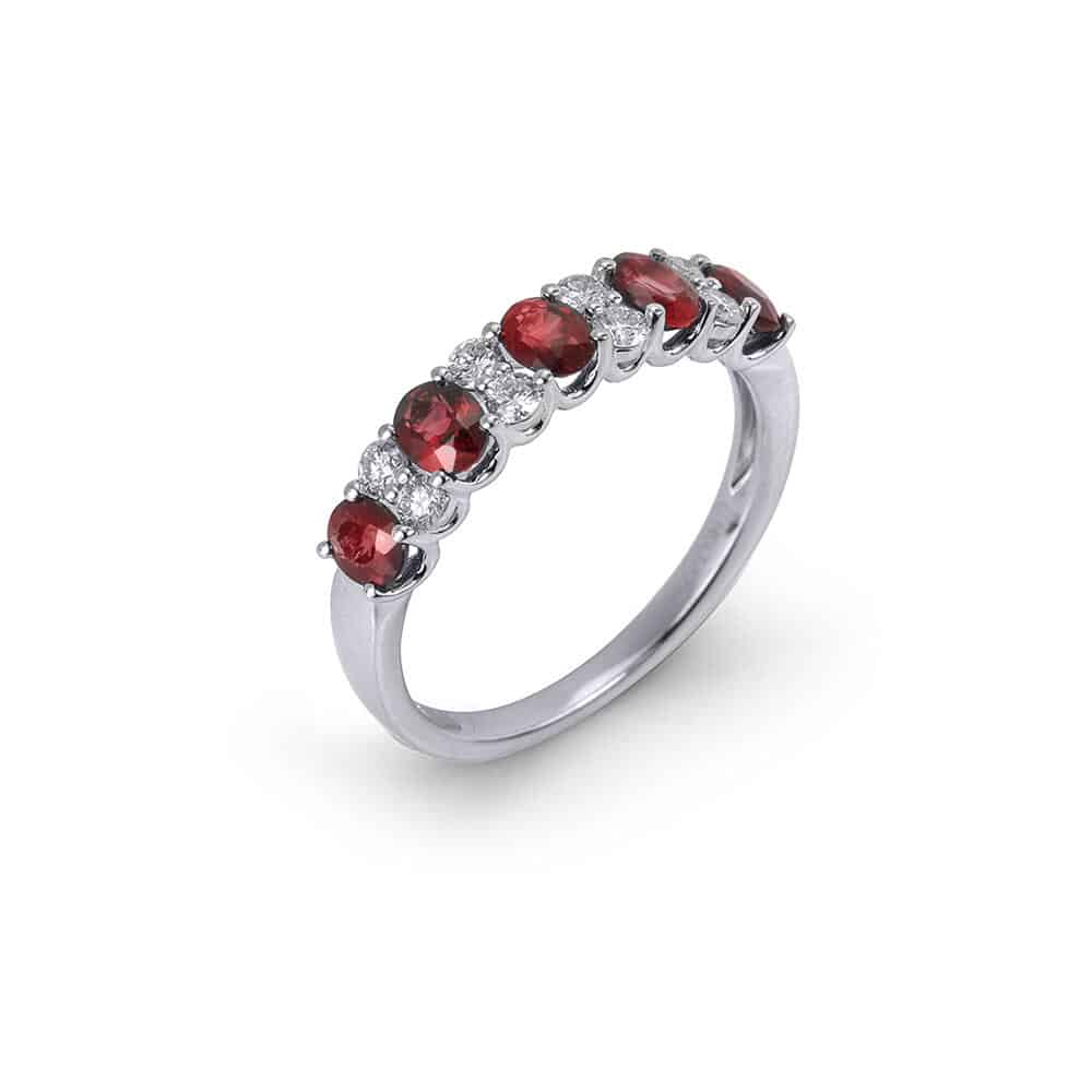 Red stone ring
