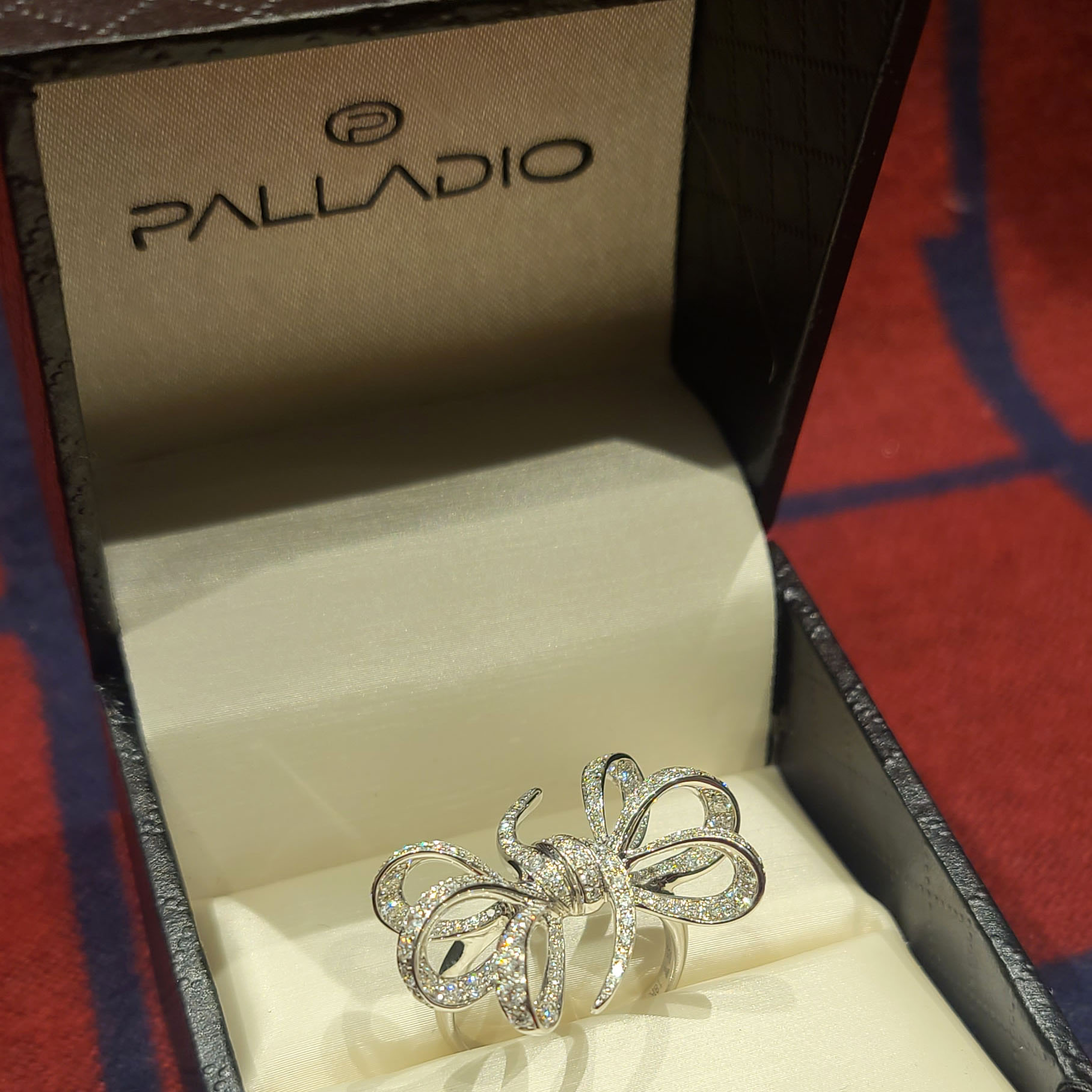 Diamond ring in a box at Palladio in Vancouver