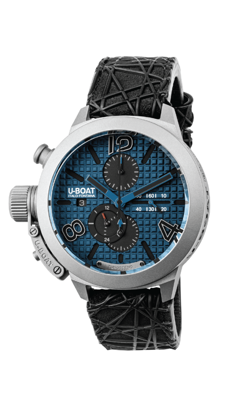 U-Boat Classico 45 Titanium Tungsten Blue Watches - Palladio Jewellers
