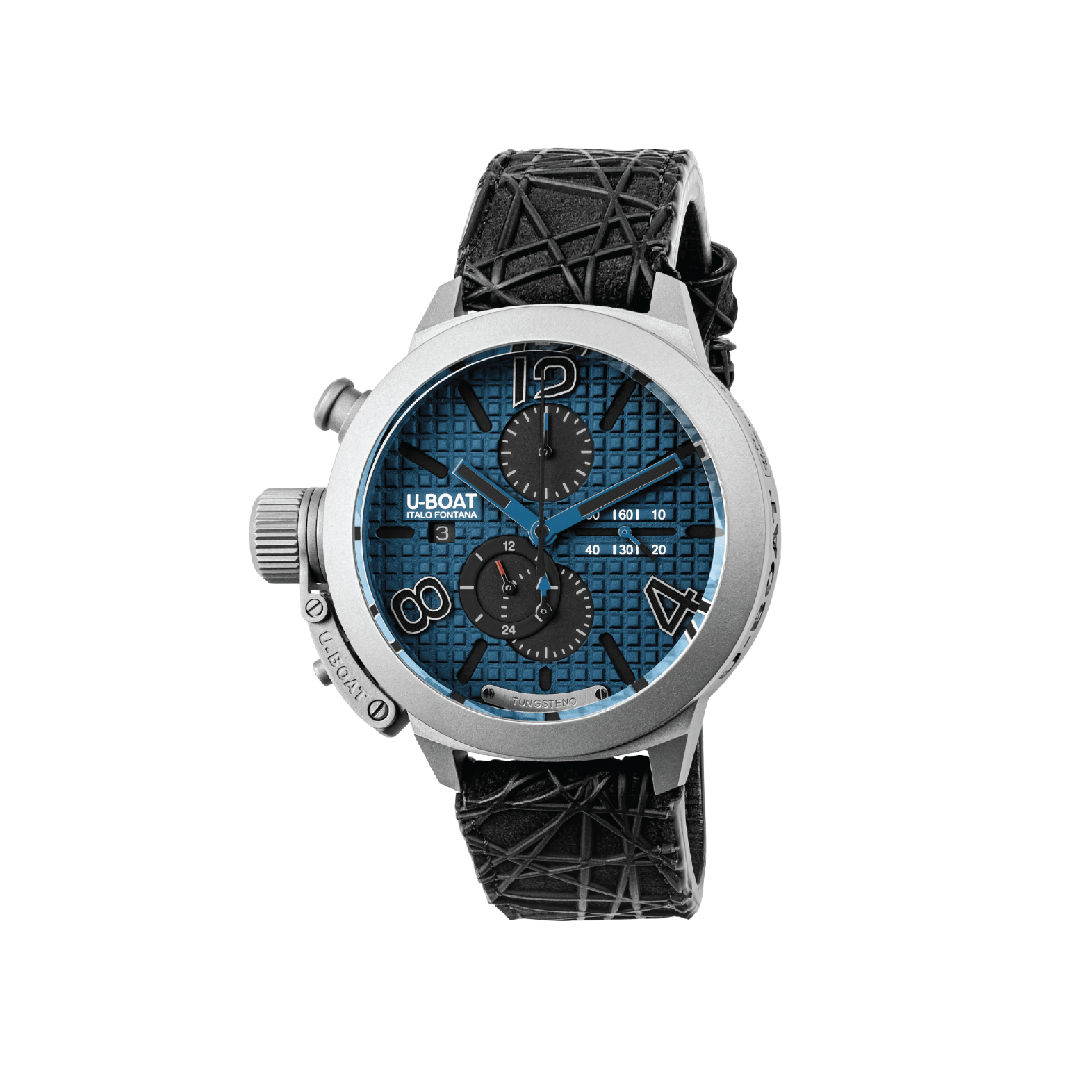 U-Boat Classico 45 Titanium Tungsten Blue Watches - Palladio Jewellers