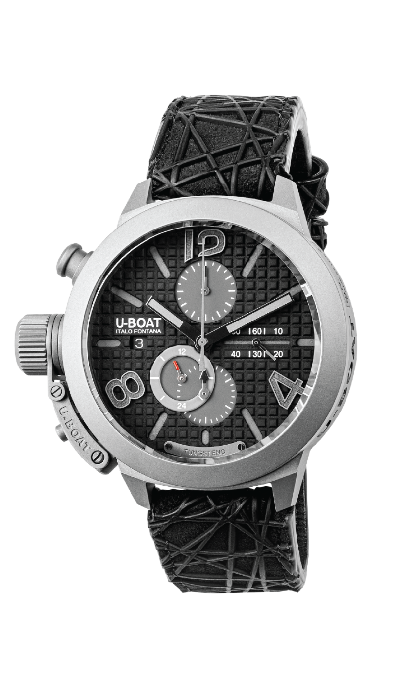 U-Boat Classico 45 Titanium Tungsten Black Watches - Palladio Jewellers