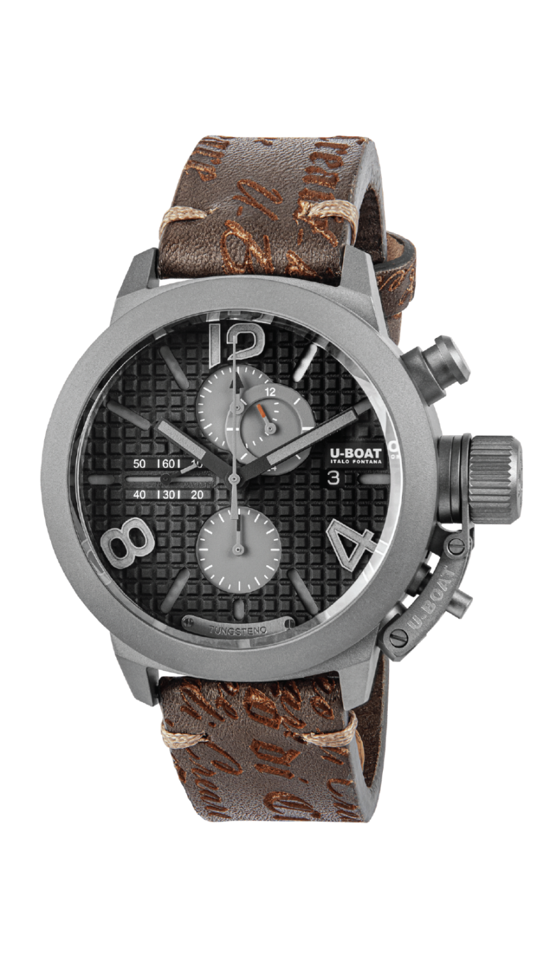U-Boat Classico 45 Titanium Tungsten Black Right Hook Watches - Palladio Jewellers