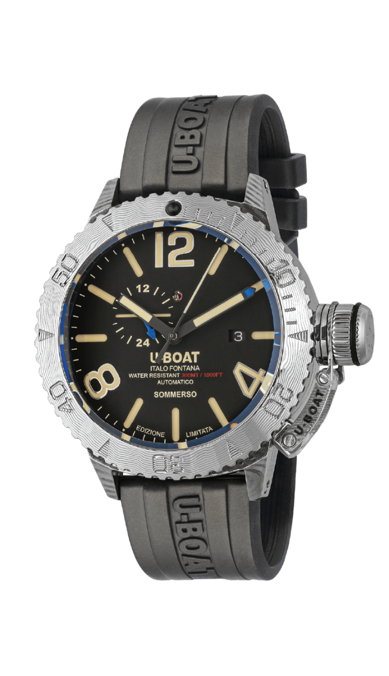U-Boat Sommerso 46mm Damascus Right Watches - Palladio Jewellers