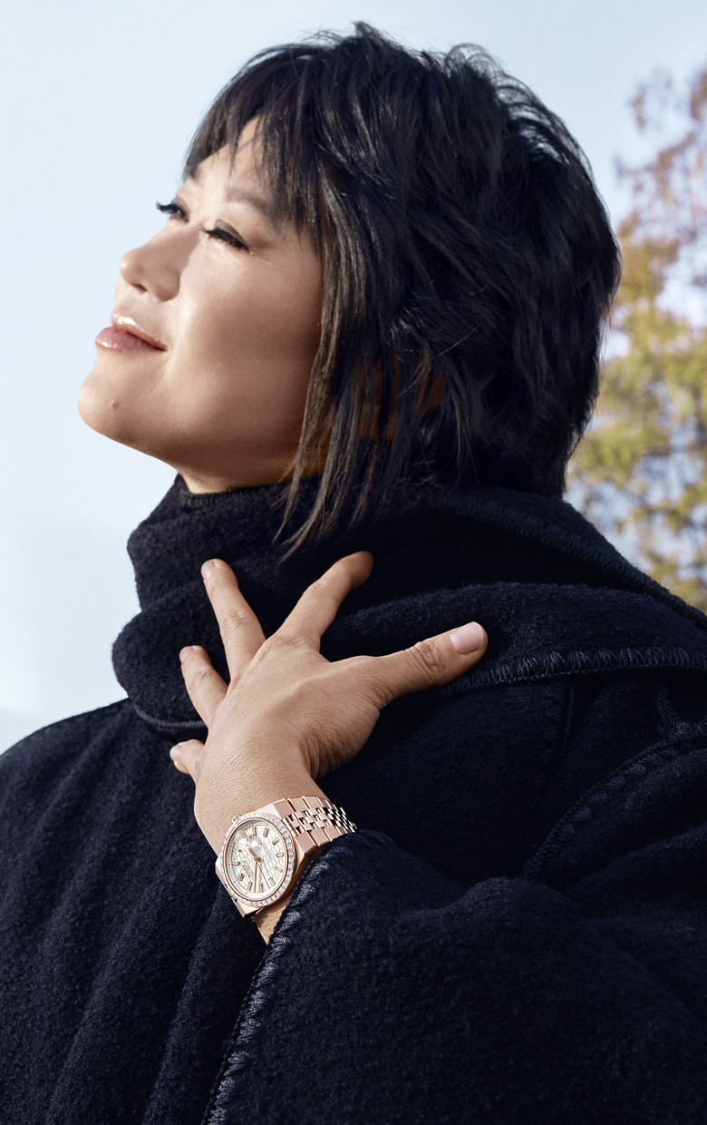 Rolex New Land Dweller 2025 Yuja Wang portrait - Palladio Jewellers