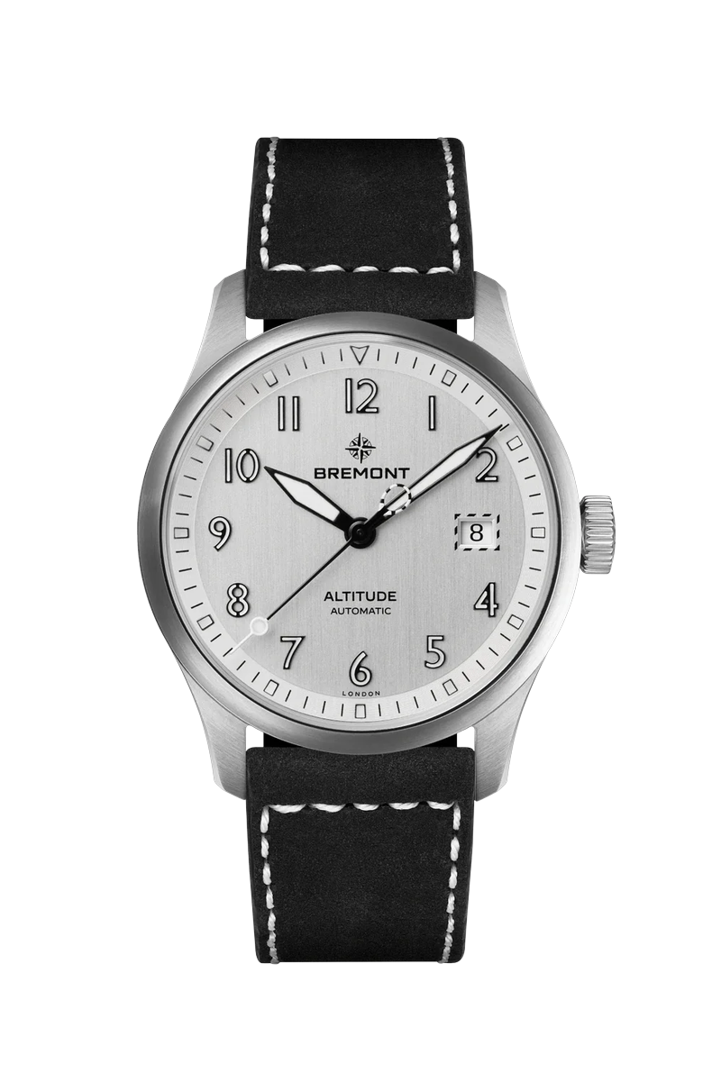 Bremont Altitude 39 Date, Silver Dial, Leather Strap at Palladio Jewellers