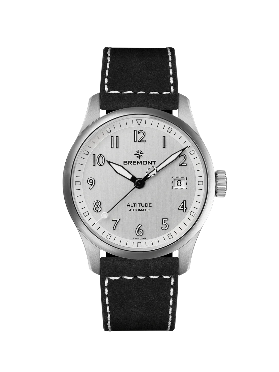 Bremont Altitude 39 Date, Silver Dial, Leather Strap at Palladio Jewellers