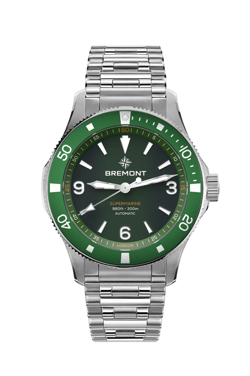 Bremont Supermarine 300M, Green Dial, Bracelet at Palladio Jewellers