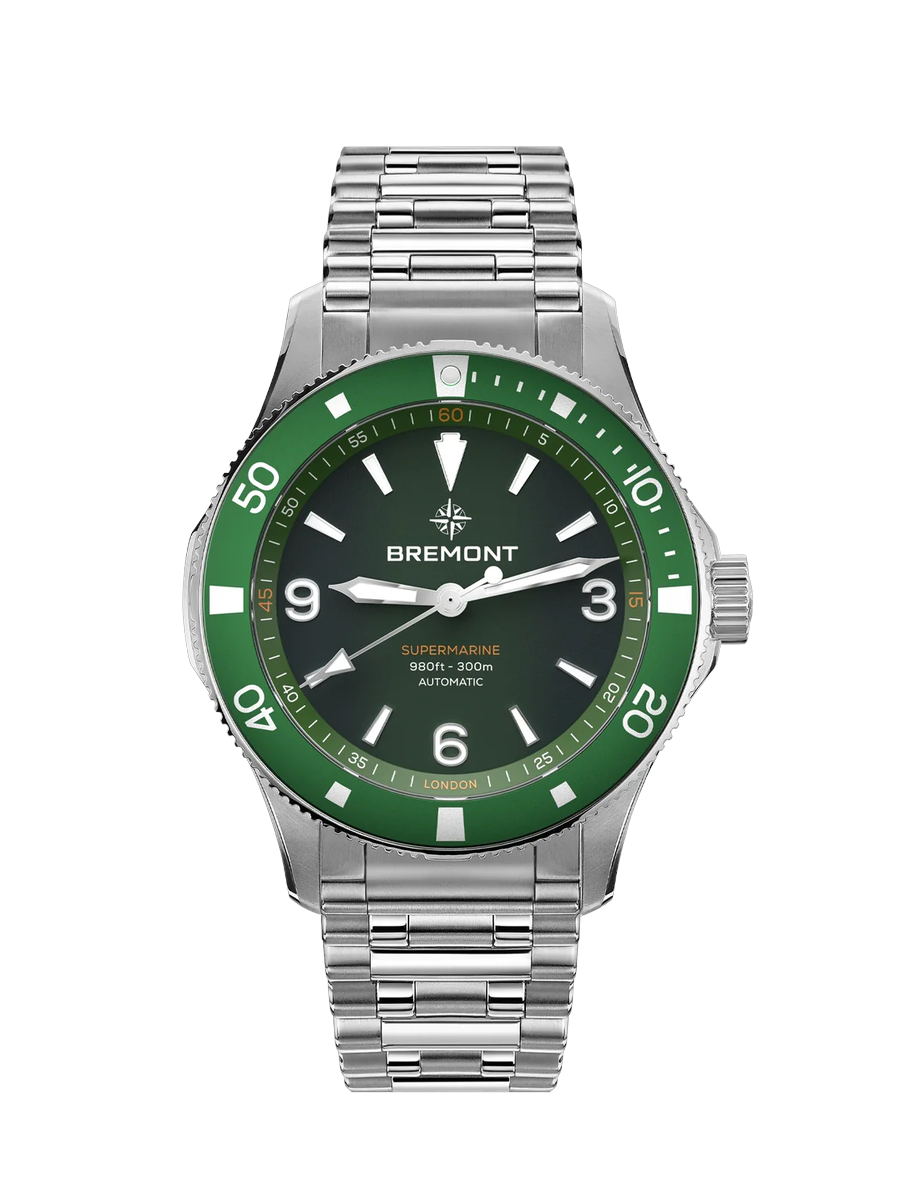 Bremont Supermarine 300M, Green Dial, Bracelet at Palladio Jewellers